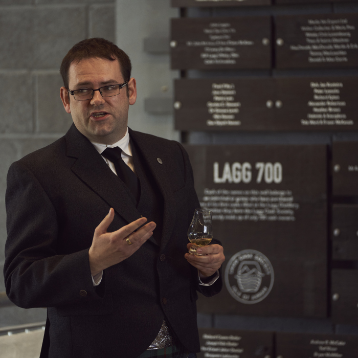 Graham at cask owners wall